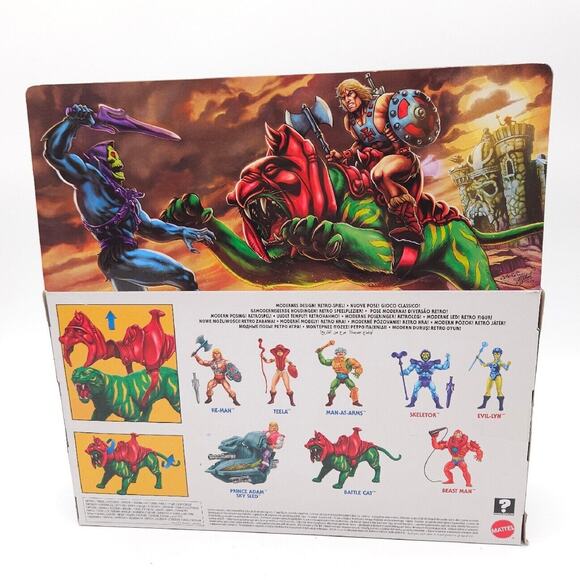 Masters of the Universe Battle Cat Fighting Tiger 11in Action Toy Figure Mattel - Picture 3 of 5